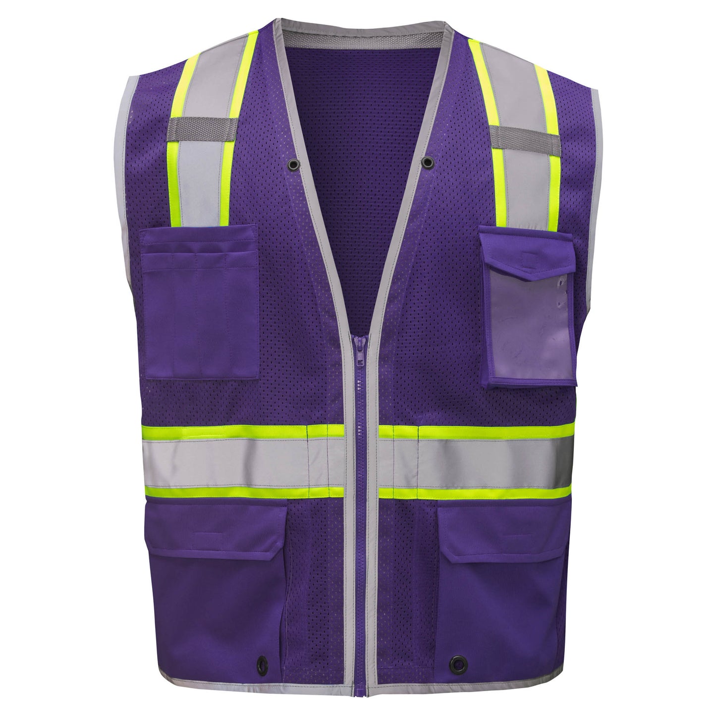 GSS Safety 1712 Enhanced Visibility Hype-Lite Heavy Duty Safety Vest - Purple