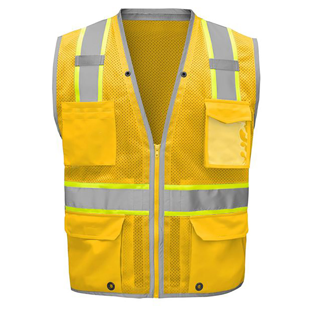 GSS Safety 1712 Enhanced Visibility Hype-Lite Heavy Duty Safety Vest - Yellow