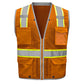 GSS Safety 1712 Enhanced Visibility Hype-Lite Heavy Duty Safety Vest - Brown
