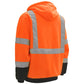 GSS Safety 7002 Type R Class 3 Black Bottom Safety Sweatshirt - Orange