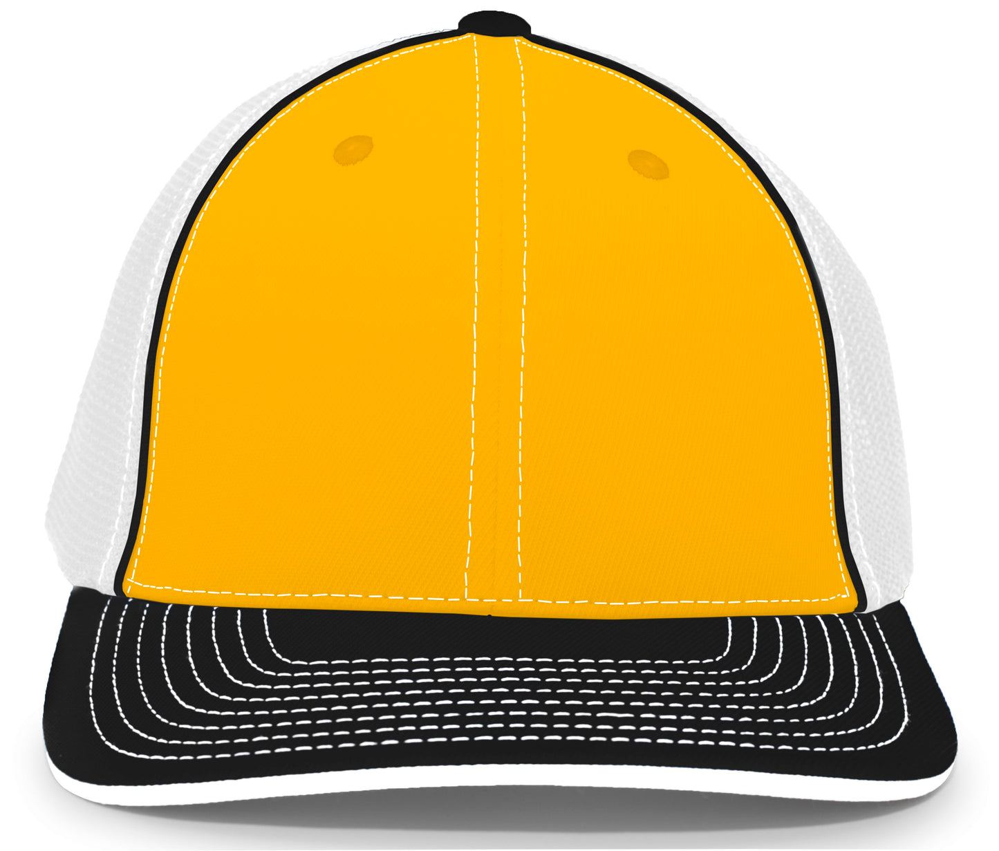 Pacific Headwear Trucker PacFlex Cap - Gold/White/Black