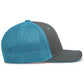 Pacific Headwear Trucker PacFlex Cap - Graphite/Neon Blue/Graphite