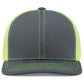 Pacific Headwear Trucker Snapback Cap - Graphite/Neon Yellow/Graphite
