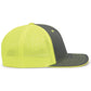 Pacific Headwear Trucker PacFlex Cap - Graphite/Neon Yellow/Graphite