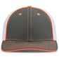 Pacific Headwear Trucker PacFlex Cap - Graphite/White/Neon Orange