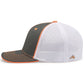 Pacific Headwear Trucker PacFlex Cap - Graphite/White/Neon Orange