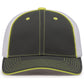 Pacific Headwear Trucker PacFlex Cap - Graphite/White/Neon Yellow