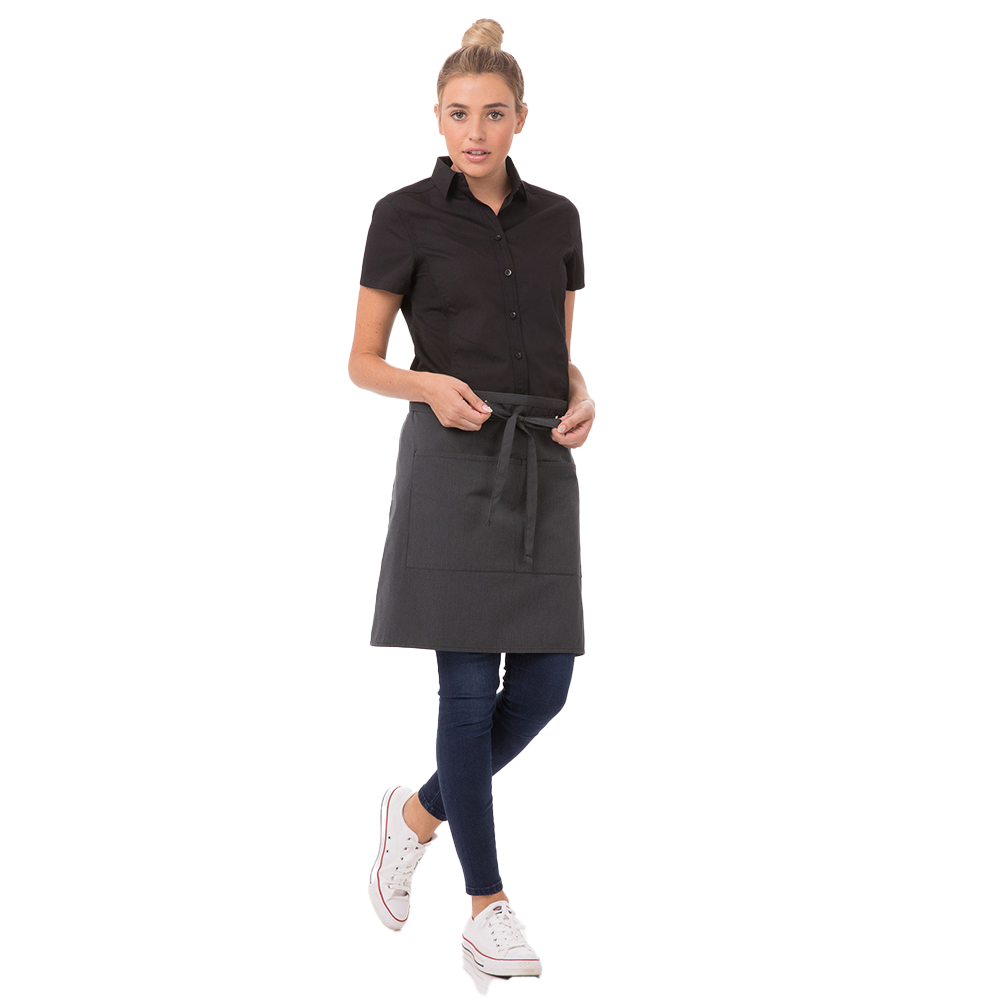 HALF BISTRO APRON - Grey