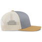 Pacific Headwear Trucker Snapback Cap - Heather Grey/Beige/Amber Gold