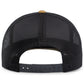 Pacific Headwear Trucker Snapback Cap - Heather Grey/Lt Charcoal/Amber Gold
