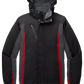 Port Authority® Colorblock 3-in-1 Jacket - Black/ Magnet/ Signal Red