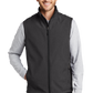 Port Authority® Core Soft Shell Vest - Black Charcoal Heather
