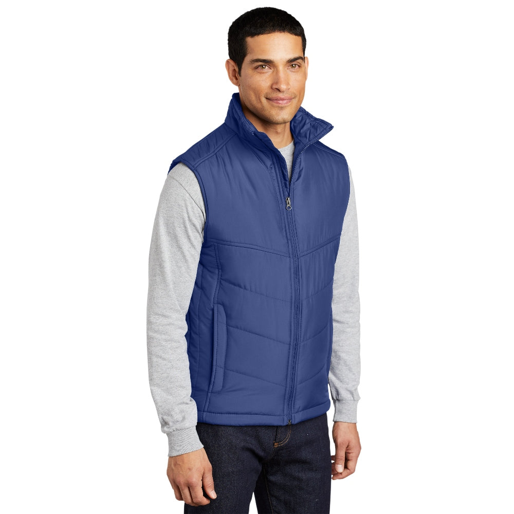 Port Authority® Puffy Vest - Mediterranean Blue/ Black