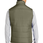 Port Authority® Puffy Vest - Olive/ Cayenne