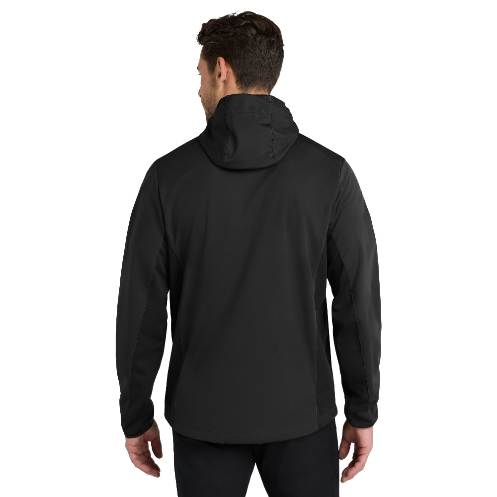 Port Authority® Active Hooded Soft Shell Jacket - Deep Black
