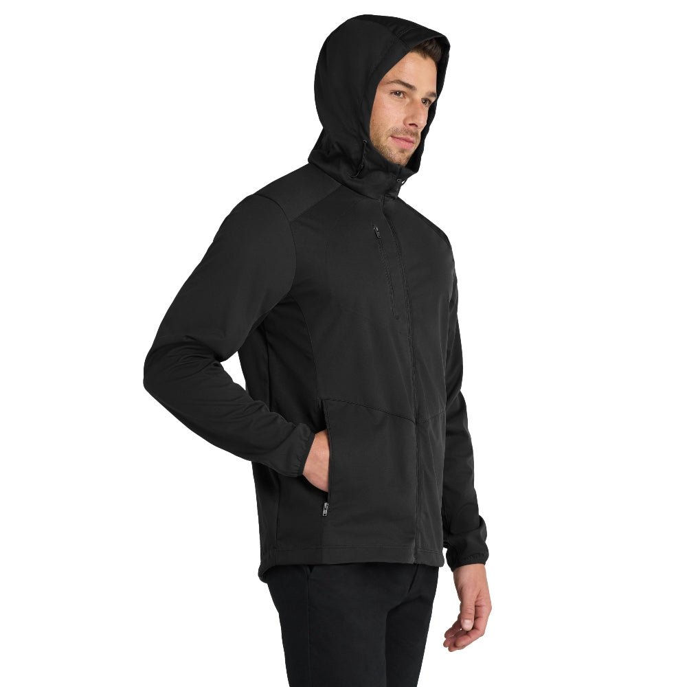 Port Authority® Active Hooded Soft Shell Jacket - Deep Black