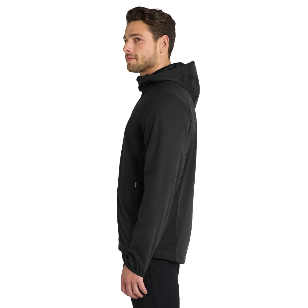 Port Authority® Active Hooded Soft Shell Jacket - Deep Black