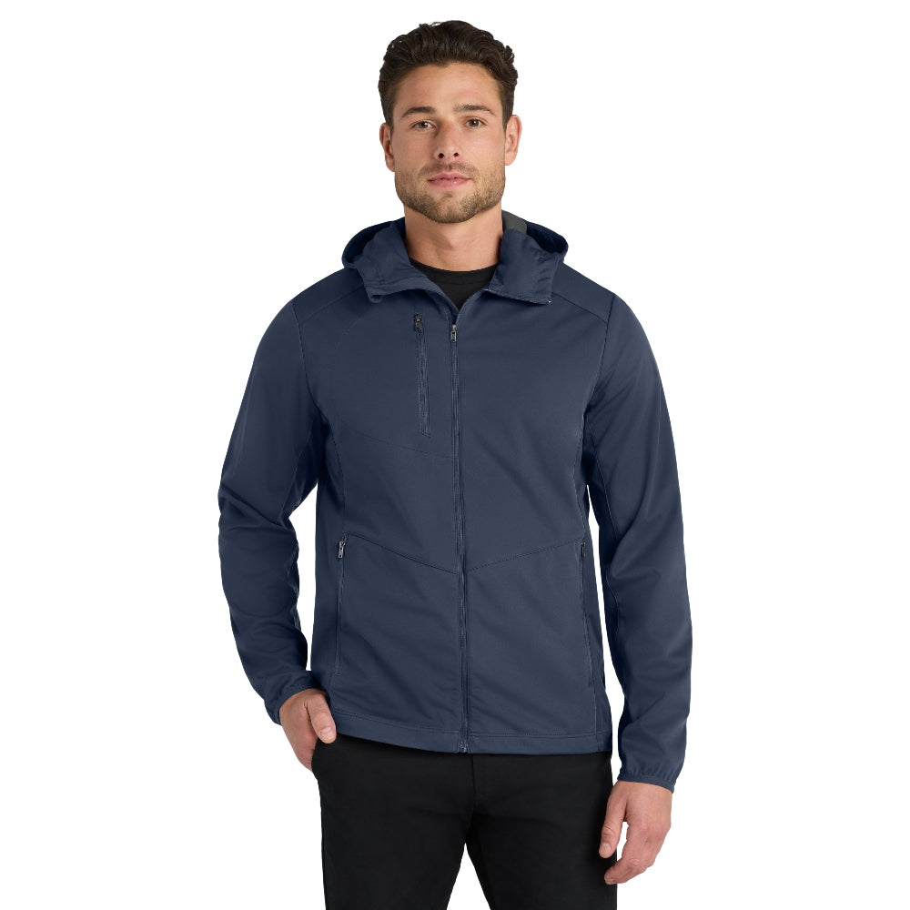 Port Authority® Active Hooded Soft Shell Jacket - Dress Blue Navy