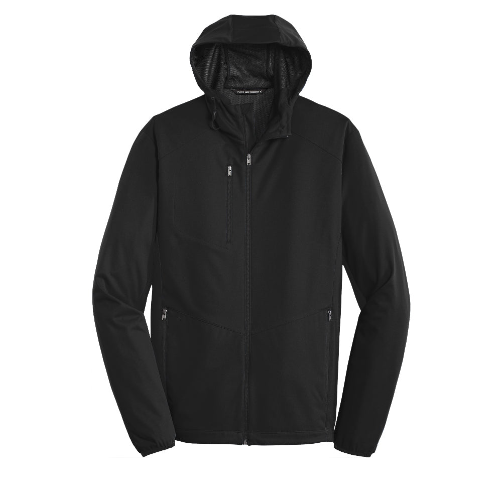 Port Authority® Active Hooded Soft Shell Jacket - Deep Black