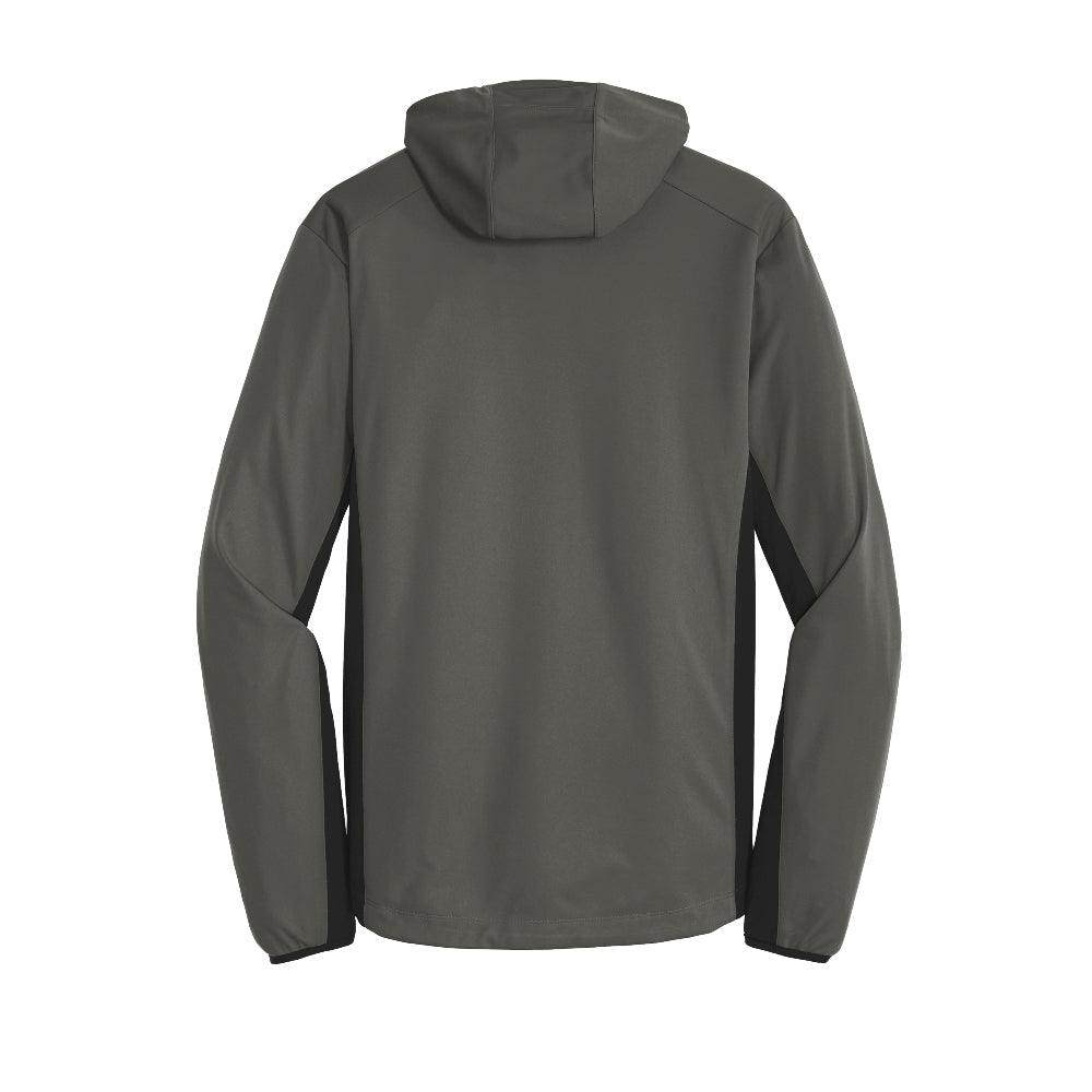 Port Authority® Active Hooded Soft Shell Jacket - Grey Steel/Deep Black