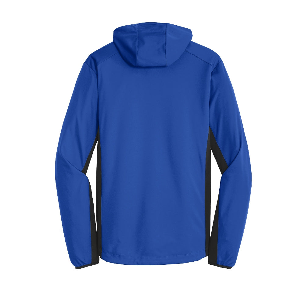 Port Authority® Active Hooded Soft Shell Jacket - True Royal/Deep Black