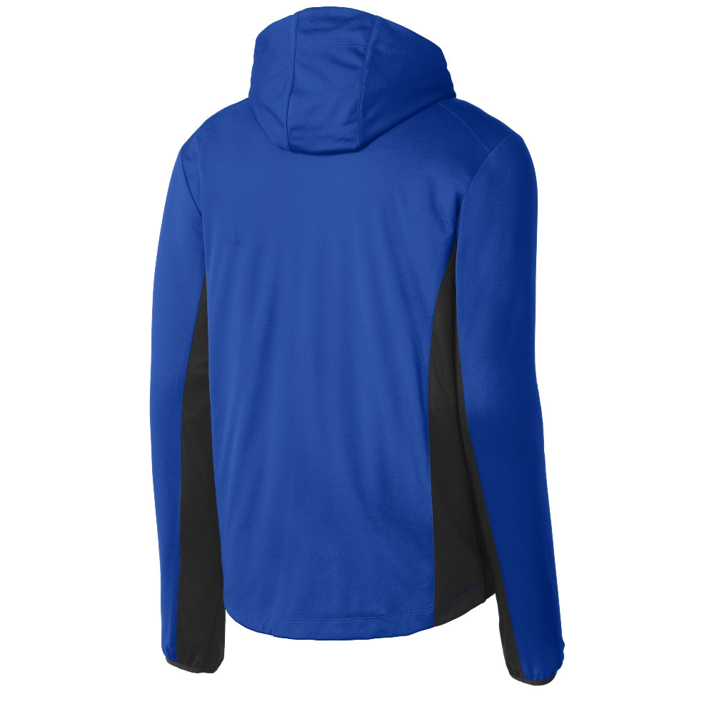 Port Authority® Active Hooded Soft Shell Jacket - True Royal/Deep Black