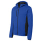 Port Authority® Active Hooded Soft Shell Jacket - True Royal/Deep Black