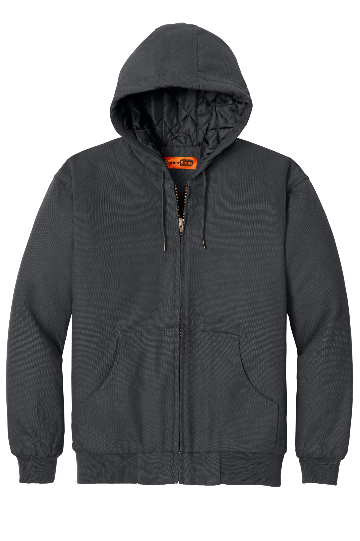 CornerStone® - Duck Cloth Hooded Work Jacket - Charcoal