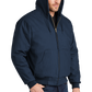 CornerStone® - Duck Cloth Hooded Work Jacket - Navy
