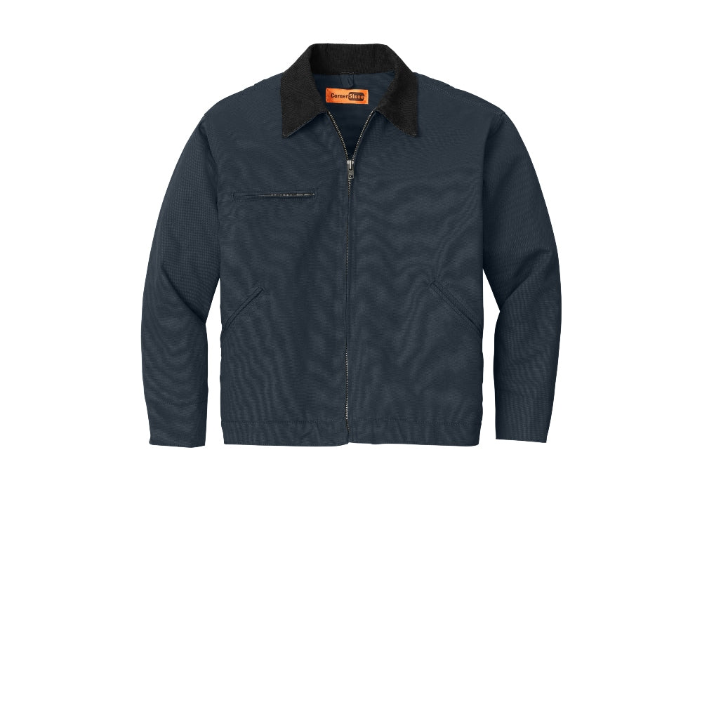 CornerStone® Duck Cloth Work Jacket - Navy/Black