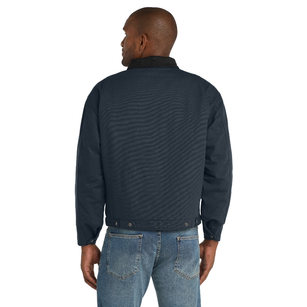 CornerStone® Duck Cloth Work Jacket - Navy/Black