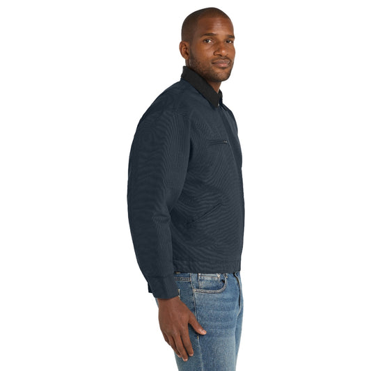CornerStone® Duck Cloth Work Jacket - Navy/Black