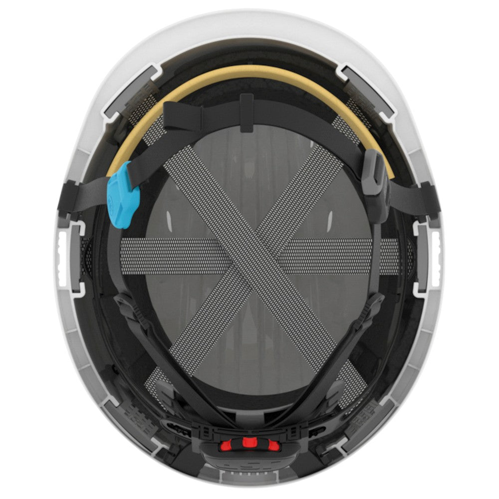 JSP Evolution EV6252SV Deluxe Vented Short Brim Safety Helmet - Wheel Ratchet Suspension - Black