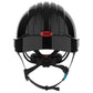 JSP Evolution EV6252SV Deluxe Vented Short Brim Safety Helmet - Wheel Ratchet Suspension - Black