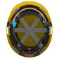 JSP Evolution EV6252SV Deluxe Vented Short Brim Safety Helmet - Wheel Ratchet Suspension - Yellow