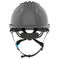 JSP Evolution EV6252SV Deluxe Vented Short Brim Safety Helmet - Wheel Ratchet Suspension - Grey
