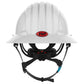 JSP Evolution 6262V Deluxe Full Brim Vented Safety Helmet - Wheel Ratchet Suspension - White