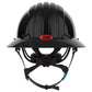 JSP Evolution 6262V Deluxe Full Brim Vented Safety Helmet - Wheel Ratchet Suspension - Black