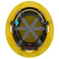 JSP Evolution 6262V Deluxe Full Brim Vented Safety Helmet - Wheel Ratchet Suspension - Yellow