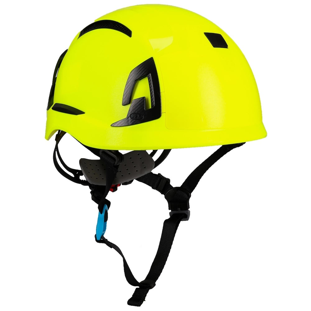JSP 280-EVOALTV EVO Alta Ascend Vented Climbing Helmet - Ratchet Suspension - Hi-Vis Yellow