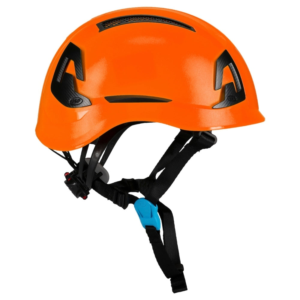 JSP 280-EVOALTV EVO Alta Ascend Vented Climbing Helmet - Ratchet Suspension - Hi-Vis Orange