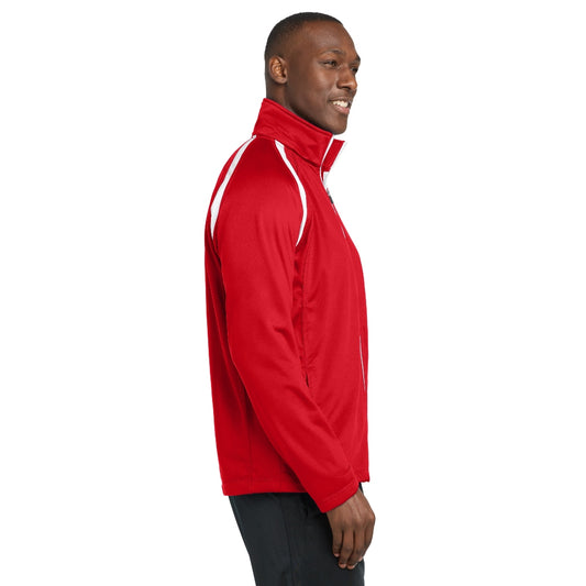 Sport-Tek® Tricot Track Jacket - True Red/White