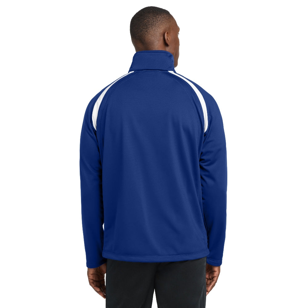 Sport-Tek® Tricot Track Jacket - True Royal/White