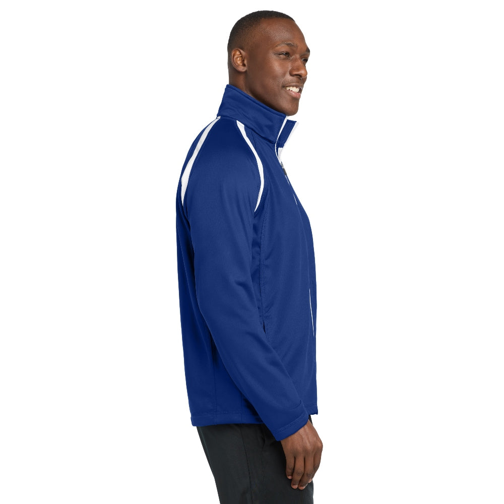 Sport-Tek® Tricot Track Jacket - True Royal/White