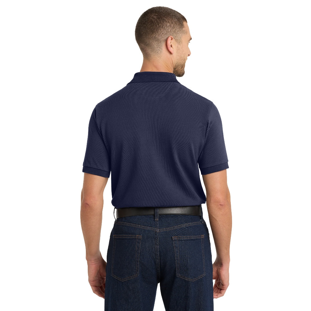 Port Authority® Heavyweight Cotton Pique Polo - Navy