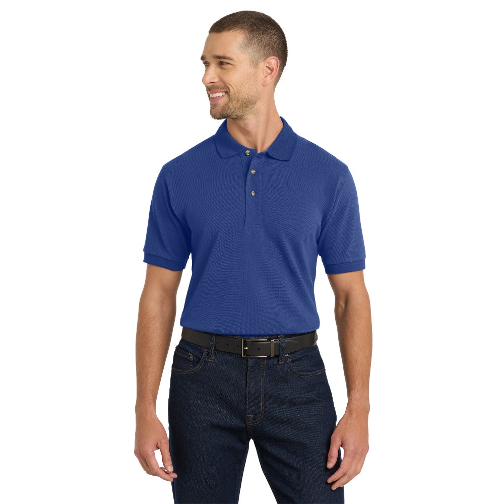 Port Authority® Heavyweight Cotton Pique Polo - Royal