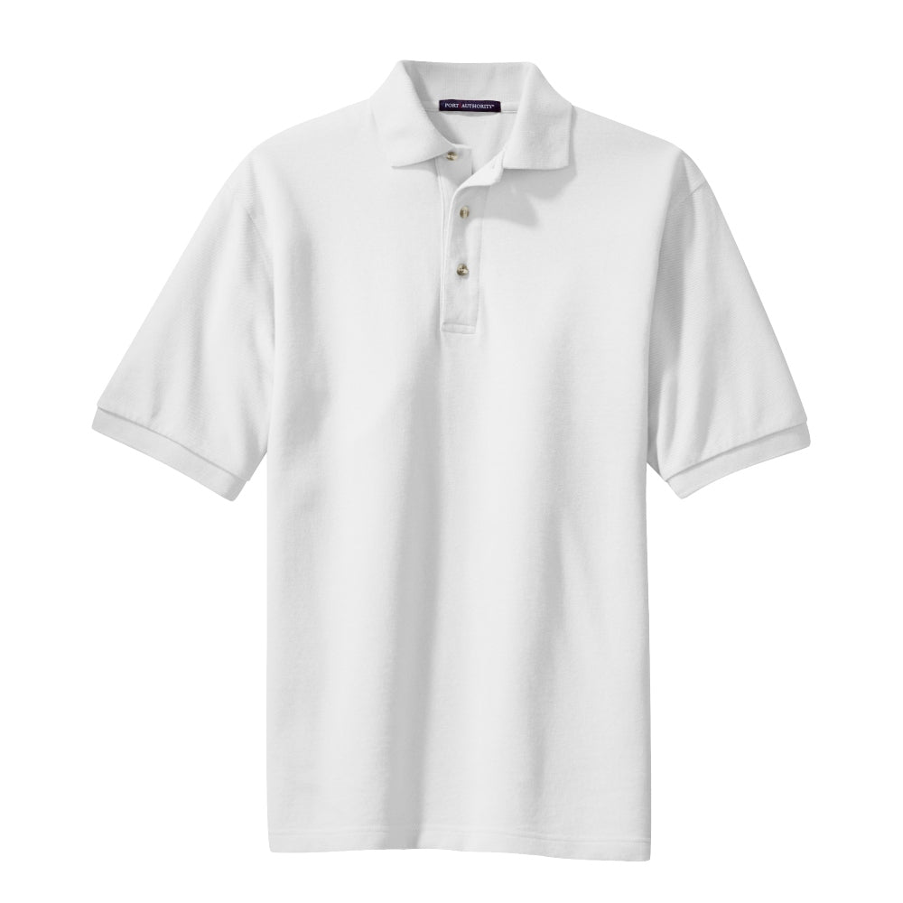 Port Authority® Heavyweight Cotton Pique Polo - White