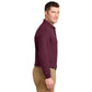 Port Authority® Silk Touch™ Long Sleeve Polo -Burgundy