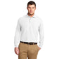 Port Authority® Silk Touch™ Long Sleeve Polo - White