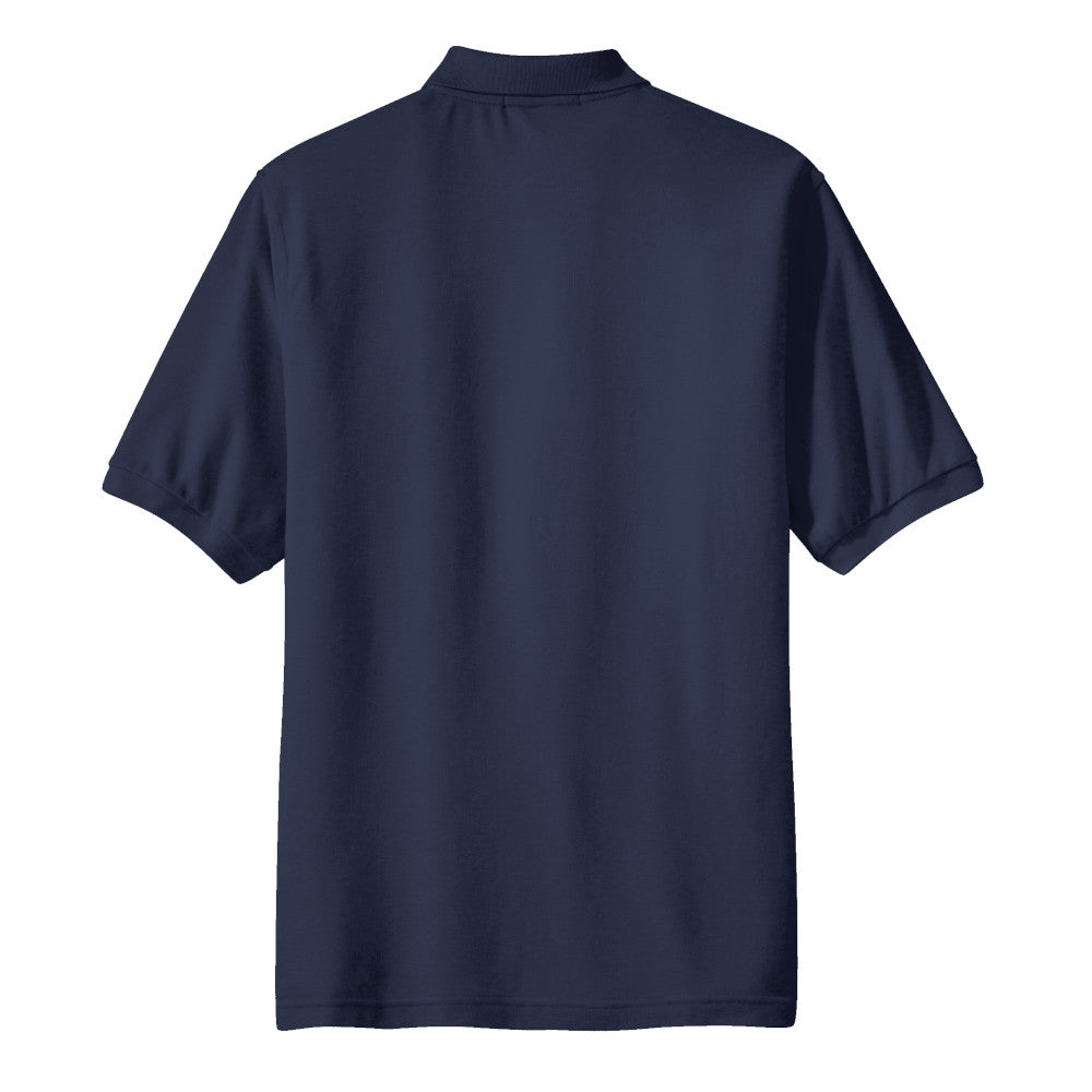 Port Authority® Silk Touch™ Polo with Pocket - Navy